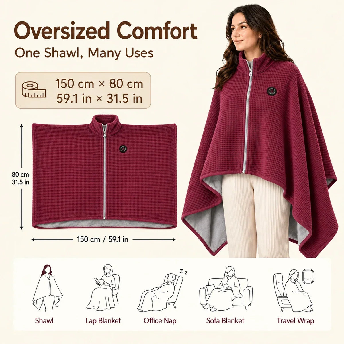 Wearable Heated Blanket